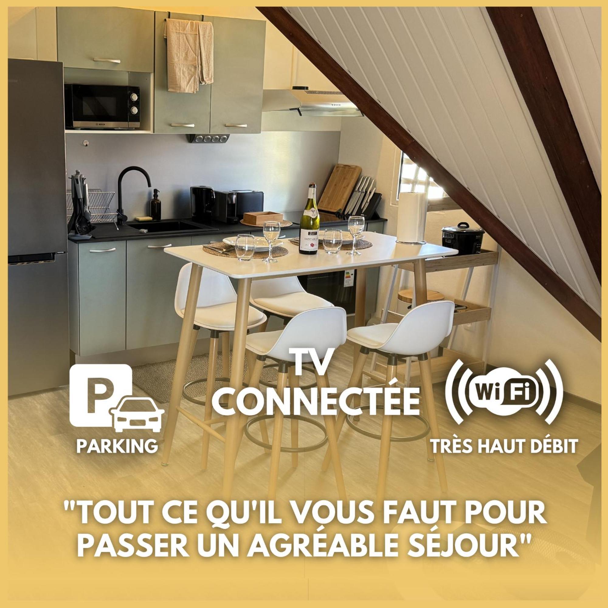 Remire-MontjolyT2 Le Cosy, Au Coeur De Montjoly, Parking, Clim公寓 外观 照片